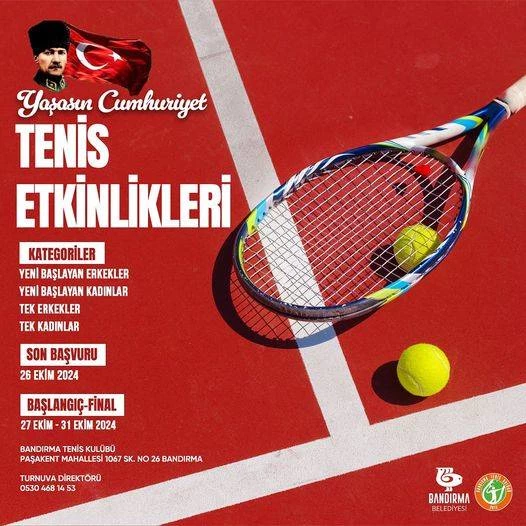 Herkesi tenis coşkusuna ortak olmaya ve Cumhuriyet ruhunu hep birlikte yaşamaya davet ediyoruz!