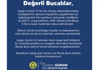 Buca toplu sözleşmede uzlaşamadı