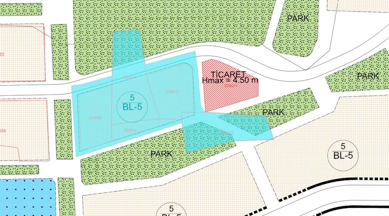 Levent Mahallesi 2104 ada 2-3-4-5 ve 6 parselleri kapsayan 18. Madde uygulaması
