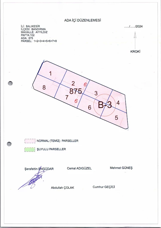 Ayyıldız Mh. 875 Ada İçi Düzenlemesi