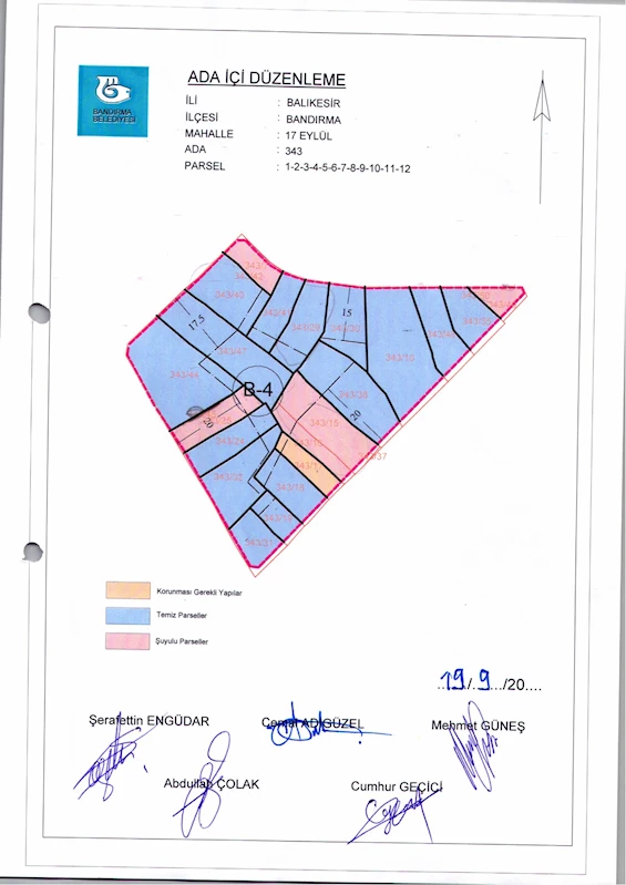 17 Eylül Mahallesi 343 Ada İçi Düzenlemesi