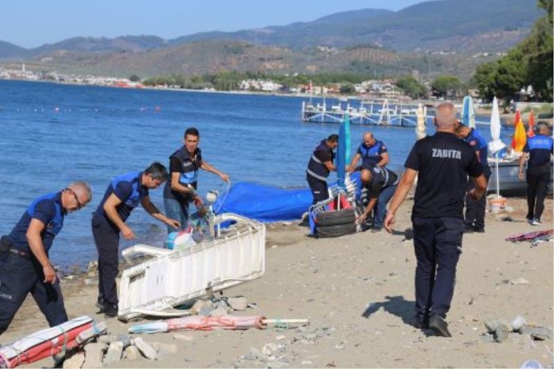 Şezlong operasyonları devam ediyor